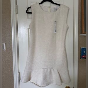 She + Sky White Sleeveless Sheath Dress